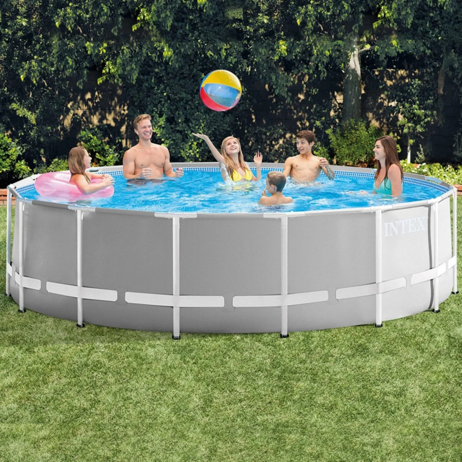 Piscine ronde amovible Intex Prisma Frame 457x122 cm