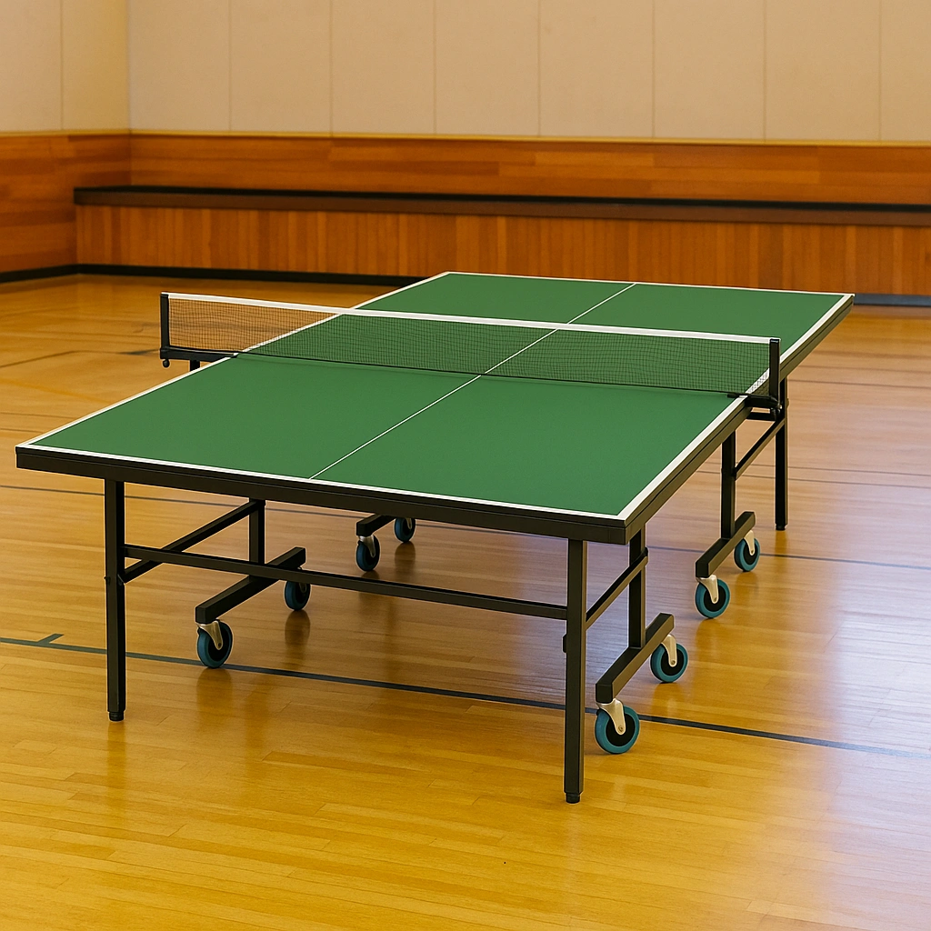 Table de ping-pong verte en acier pour intérieur et extérieur, 274 x 152,5 x 76 cm