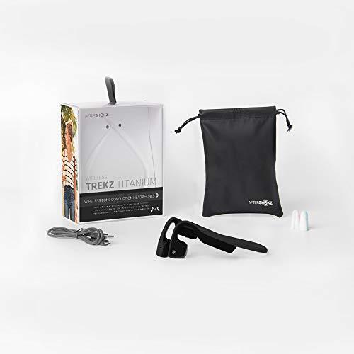 Casque Bluetooth sans fil à conduction osseuse Aftershokz Titanium, noir