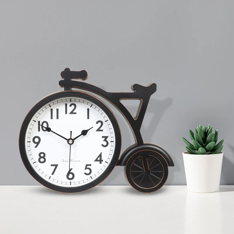 Modern Resin Table Clock – Decorative Desk & Living Room Home Decor