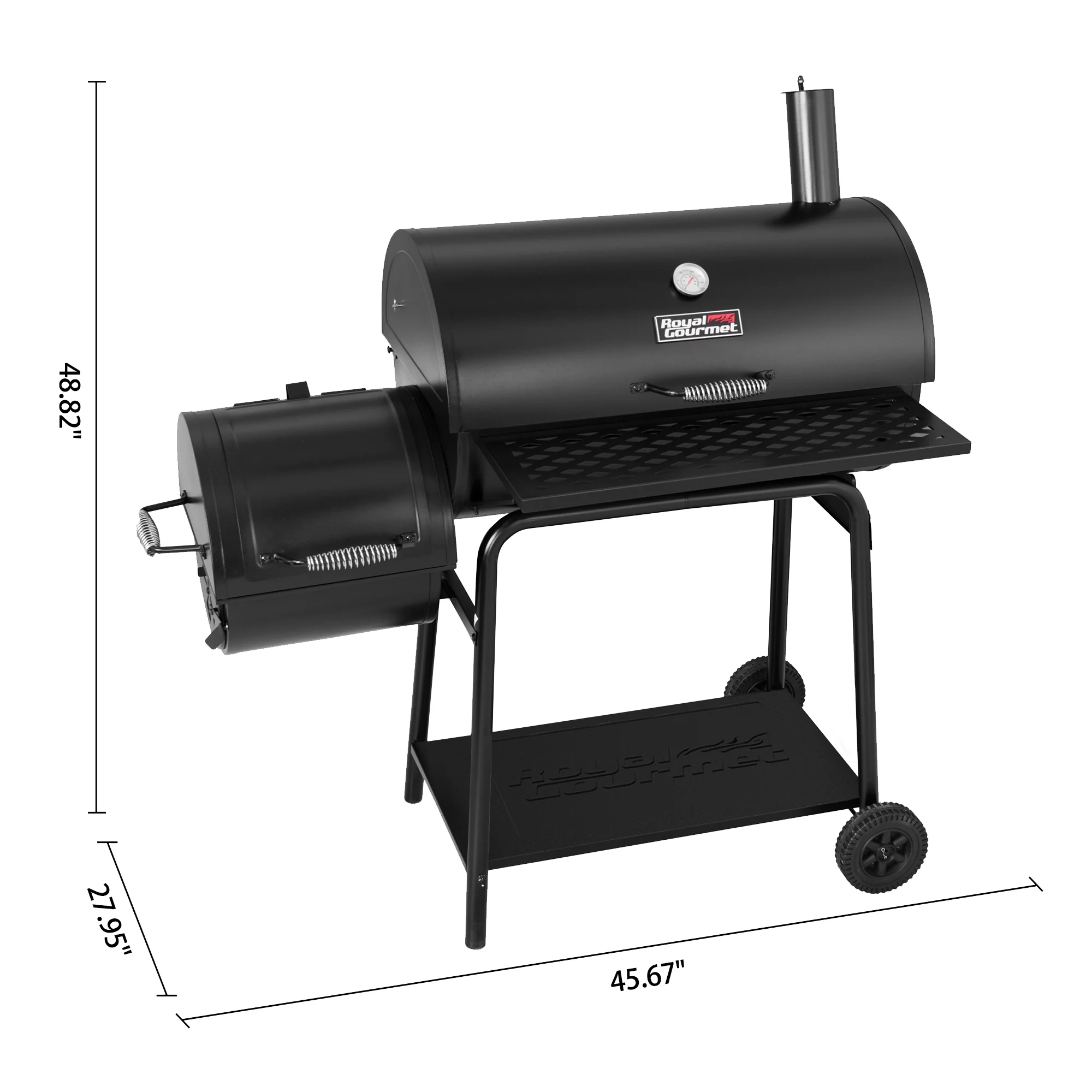 Barbecue à charbon Royal Gourmet CC1830F 30 pouces avec fumoir latéral (2025)