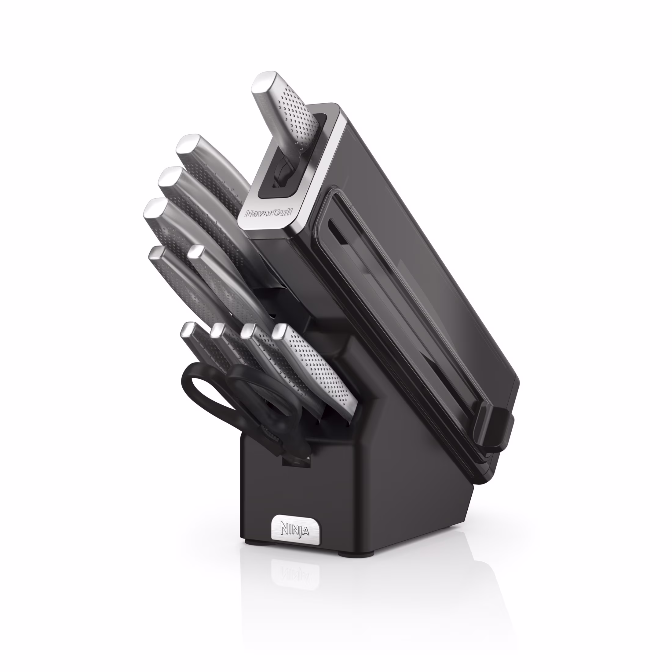 Ninja Neverdull Essential 12 - Piece Stainless Steel Knife Set with Built - in Sharpener, K22012