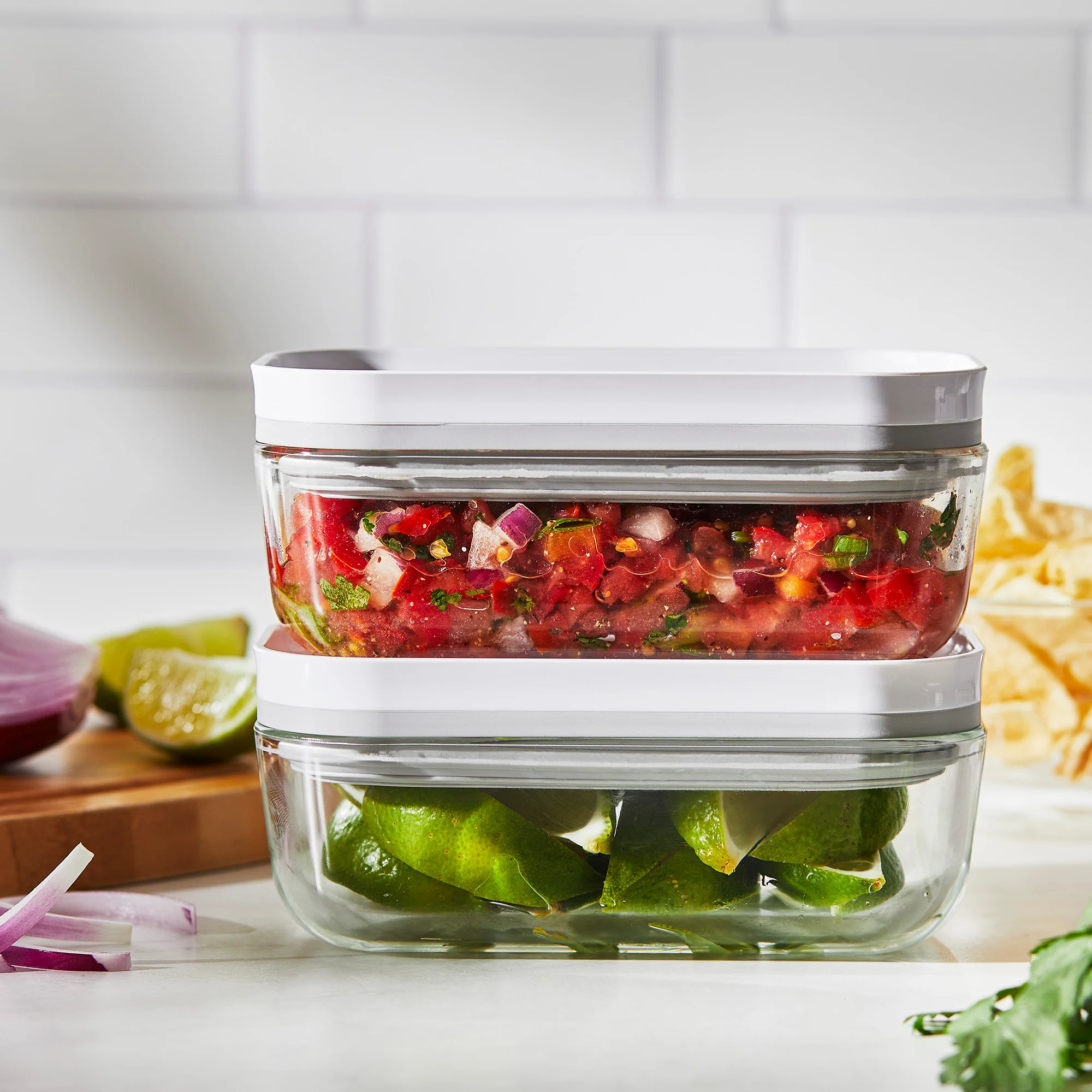 2025 ZWILLING Fresh & Save - Sæt med 4 vakuumbeholdere i glas