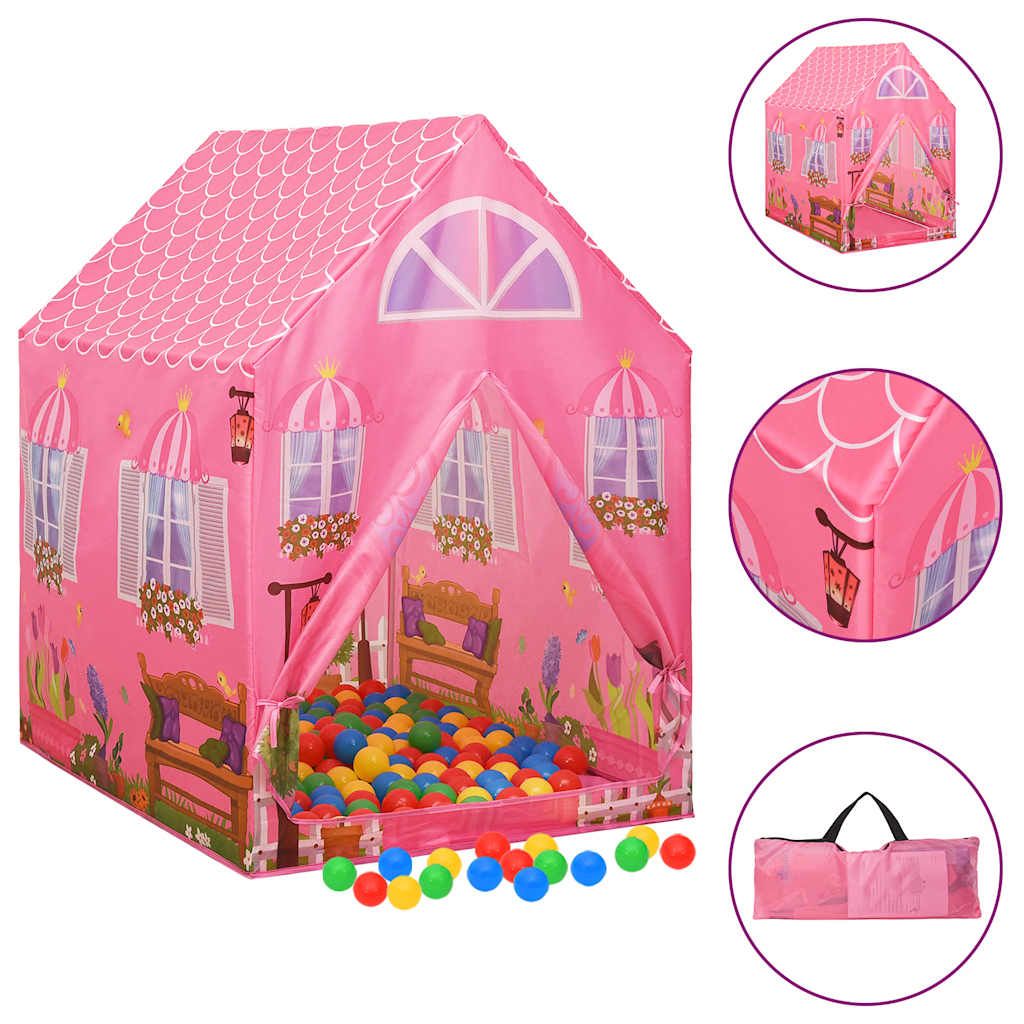 Tente de jeu pour enfants Vidaxl Rose 69x94x104 cm