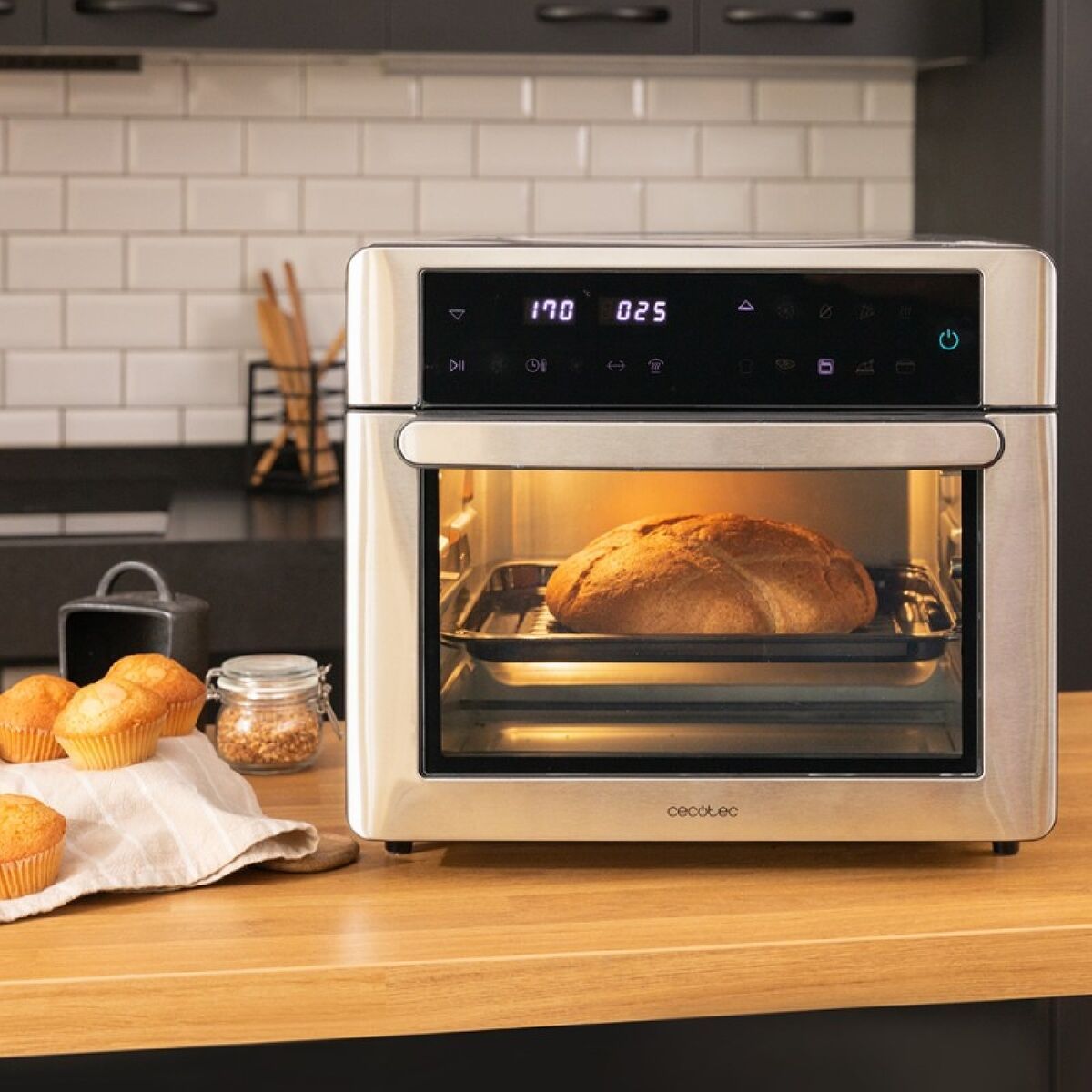 Four à convection Cecotec Bake&fry 3000 Steel Touch