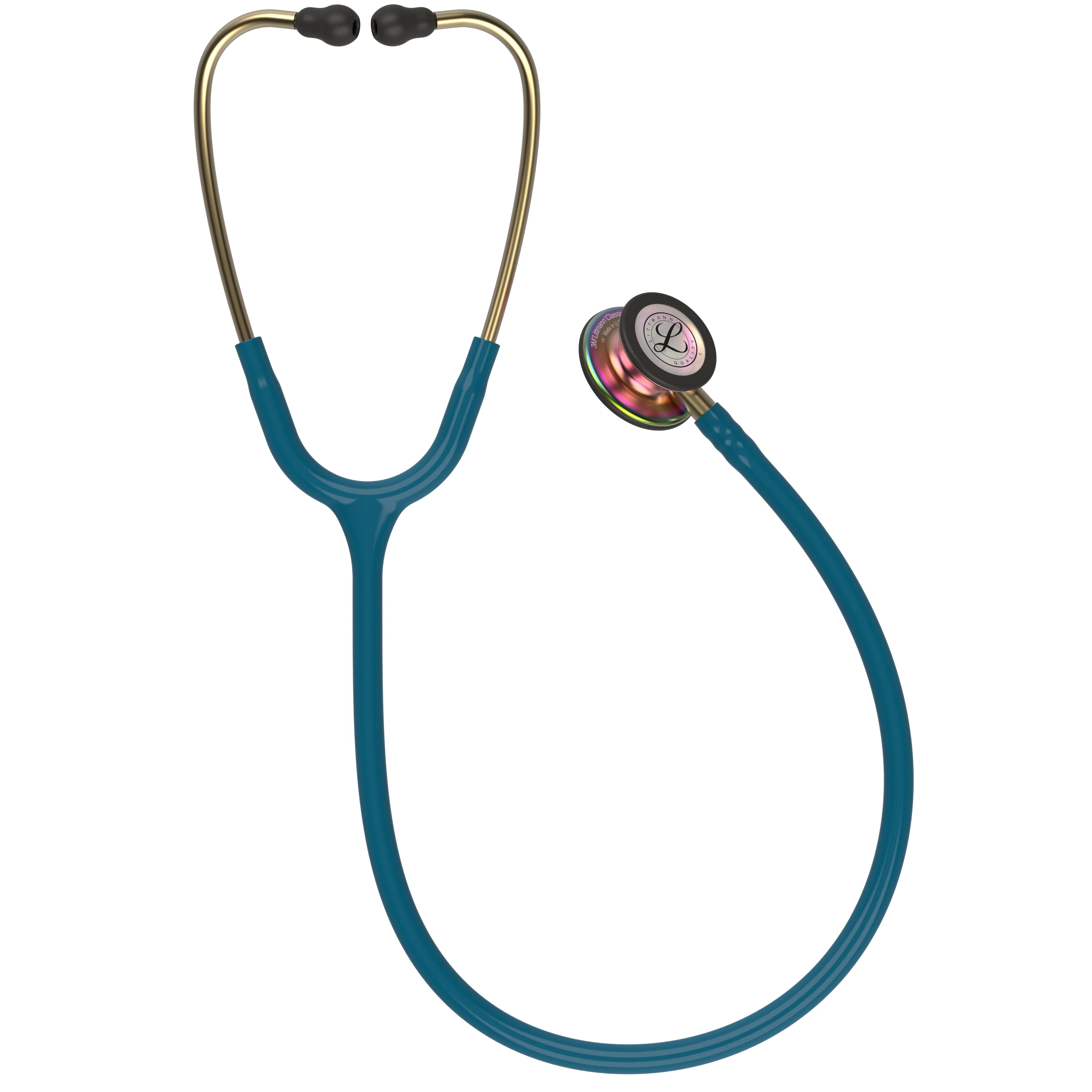 2025 Littmann Classic III monitoreringsstetoskop: Caribe Blue Rainbow 5807
