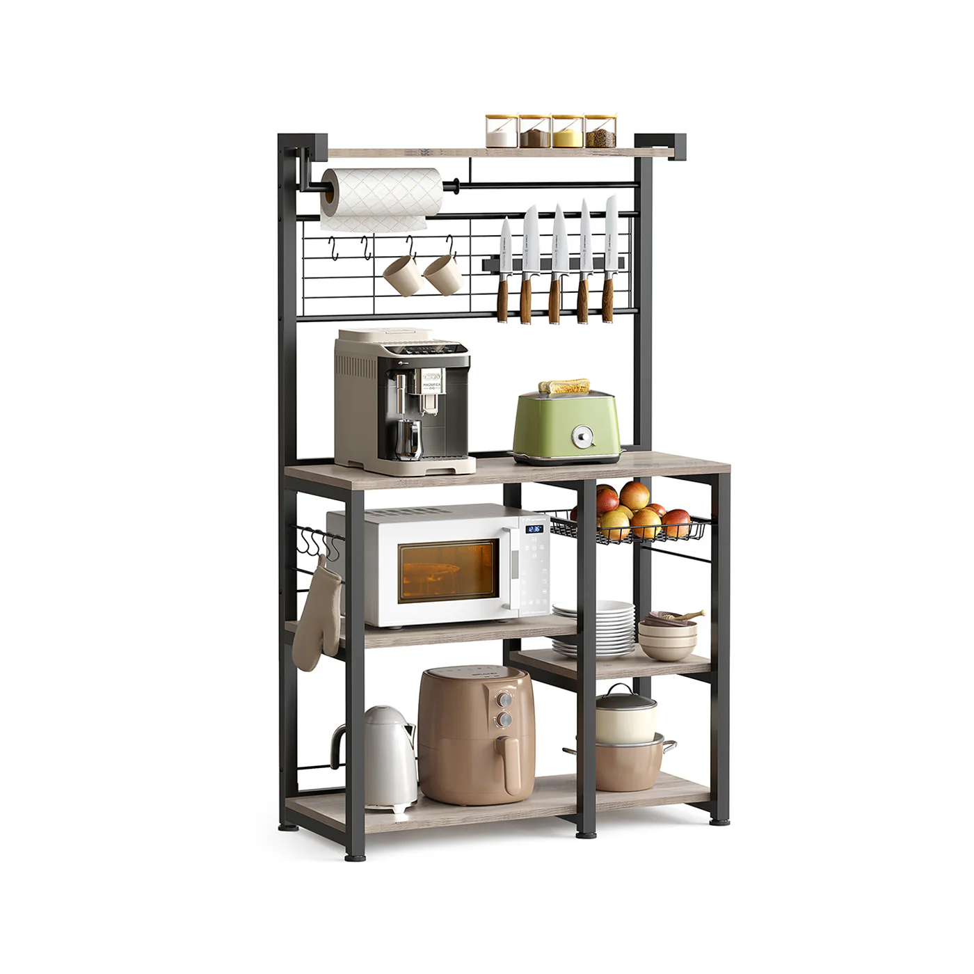 Køkkenhylde Bagerist Trådkurv Papirholder