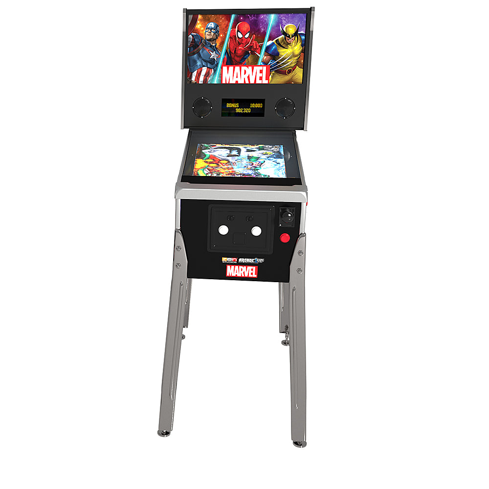 Arcade1Up – Flipper numérique Marvel avec chapiteau lumineux – Multicolore