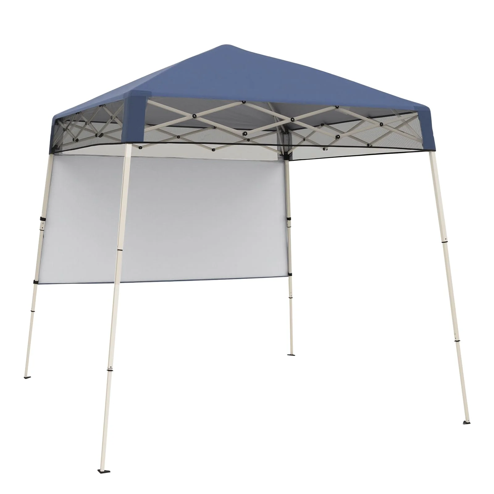Tangkula 7x7 Ft Pop Up Canopy with Center Lock UPF50+ Slant Leg Outdoor Tent