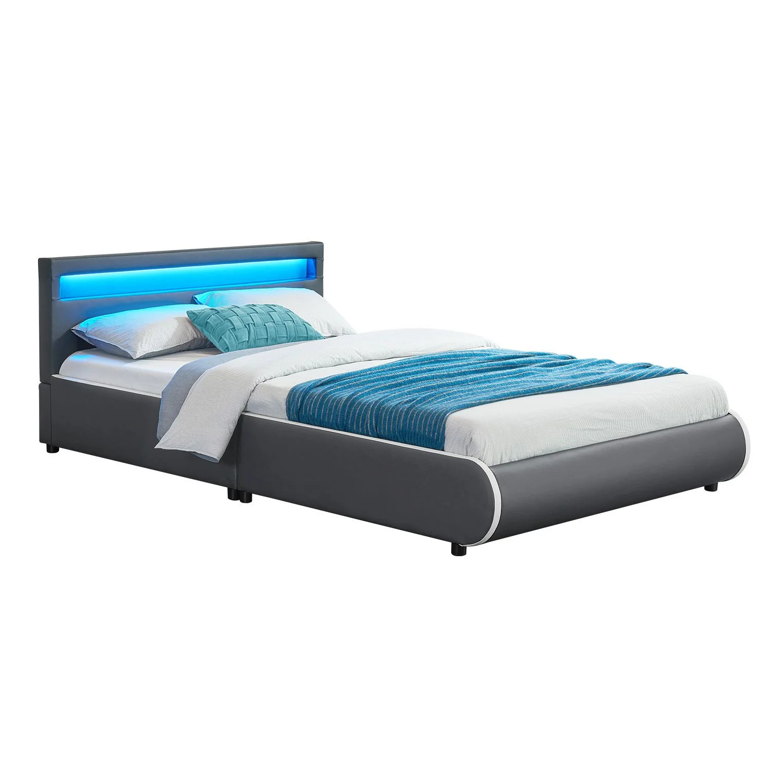 Polsterbett Sevilla 2025, 140 x 200 cm, weiß