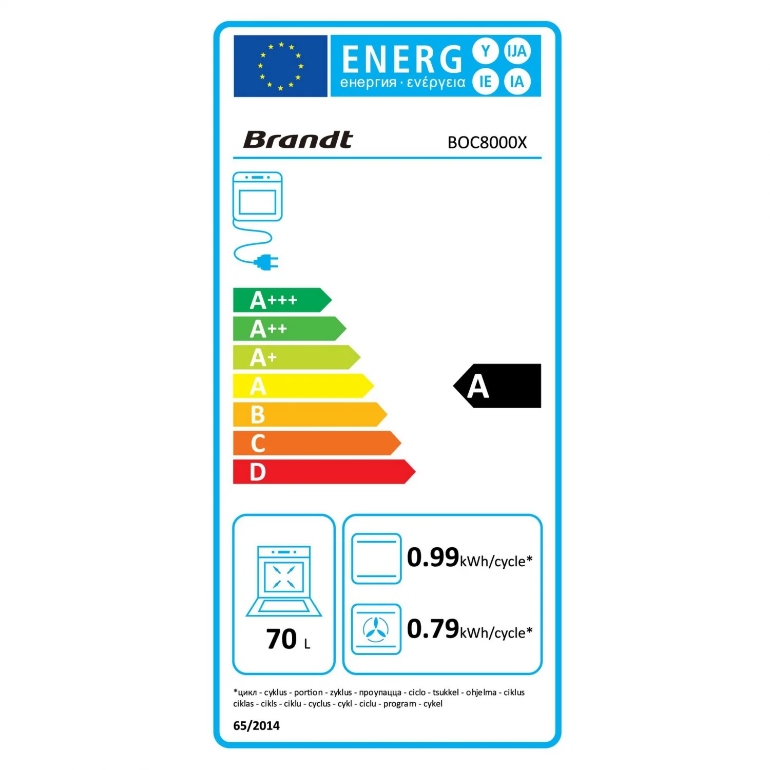 Brandt A BOC8000X Ovn