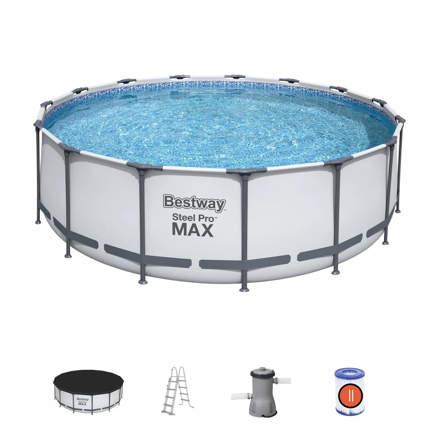 Bestway rørformet pool 457x122 cm