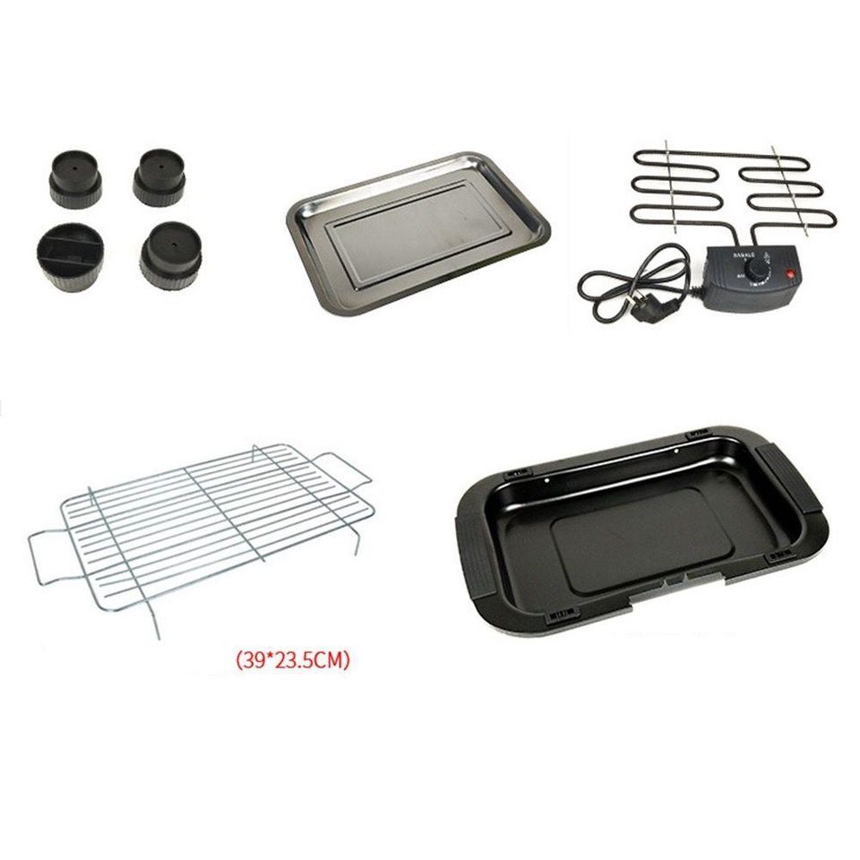 2000w elektrisk grill med 2 højdeindstillinger