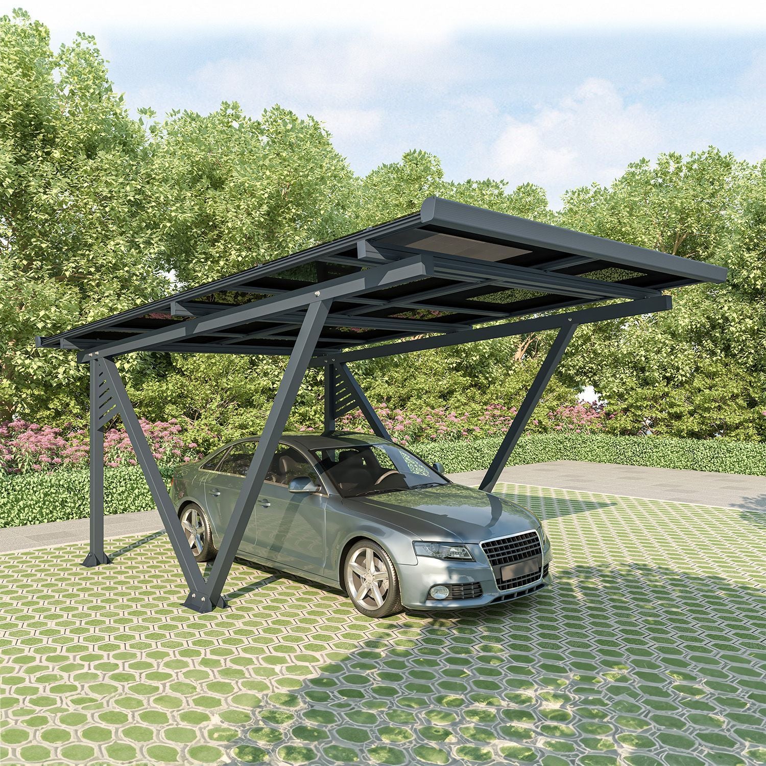SunLuxe Solar-Carport-Konstruktion 2025 – 4100 Watt