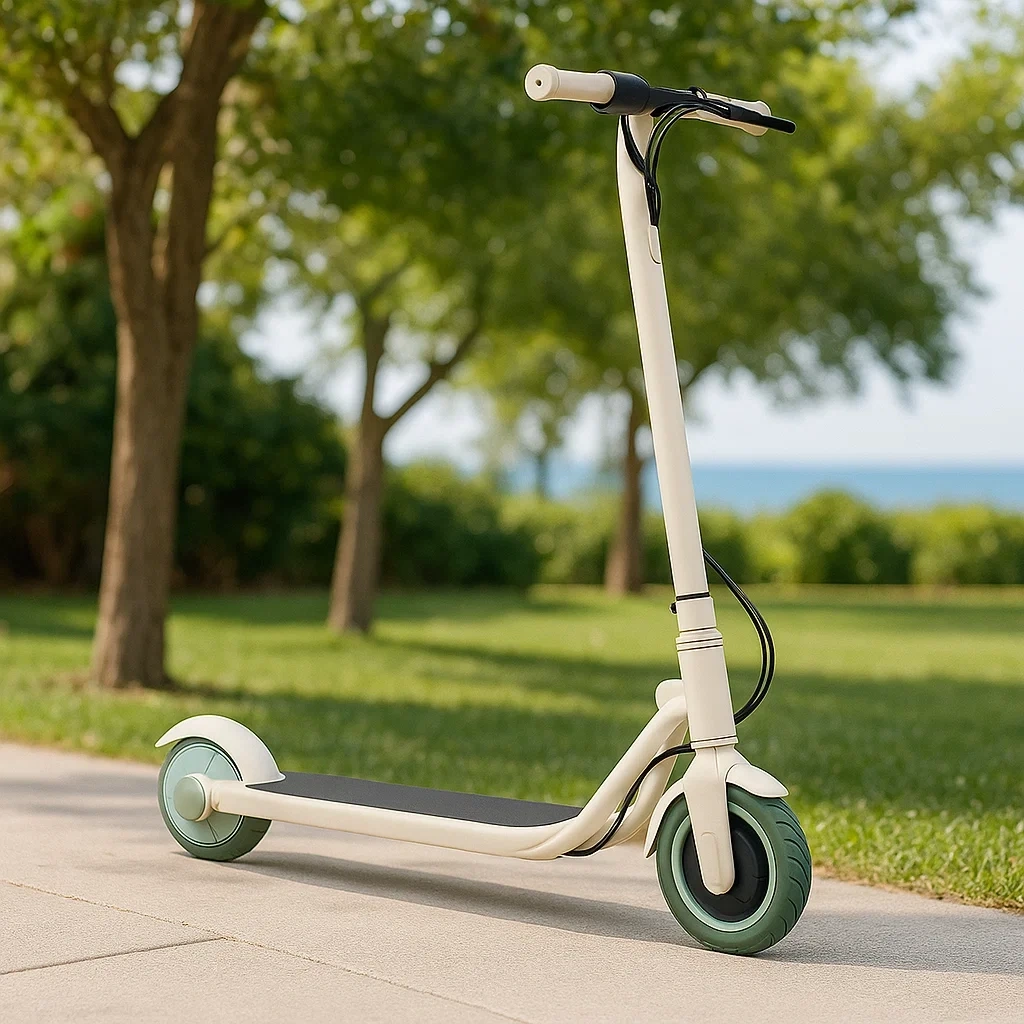 Trottinettes pour enfants, beige et verte, 8-12 ans - IlEVeflf56xK