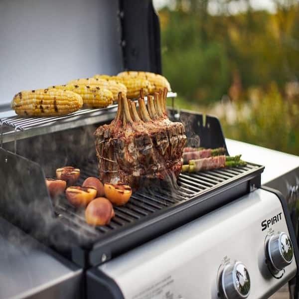 Spirit S-315 3-Burner Propane Gas Grill in Stainless Steel