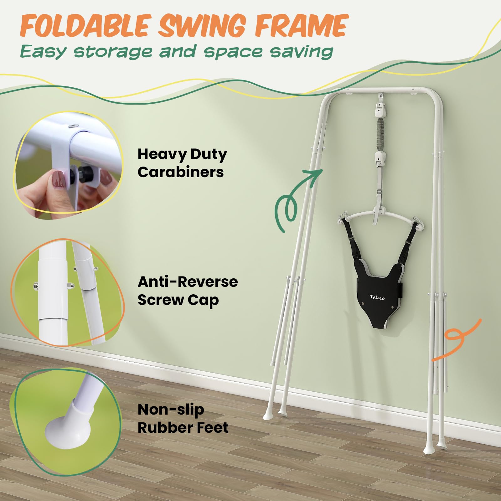 Sammenfoldelig babytrøje til indendørs og udendørs brug