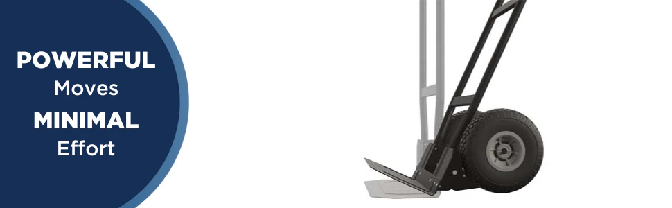 2025 COSCO læssevogn med P-håndtag og punkteringssikre hjul. 360 kg lasteevne.