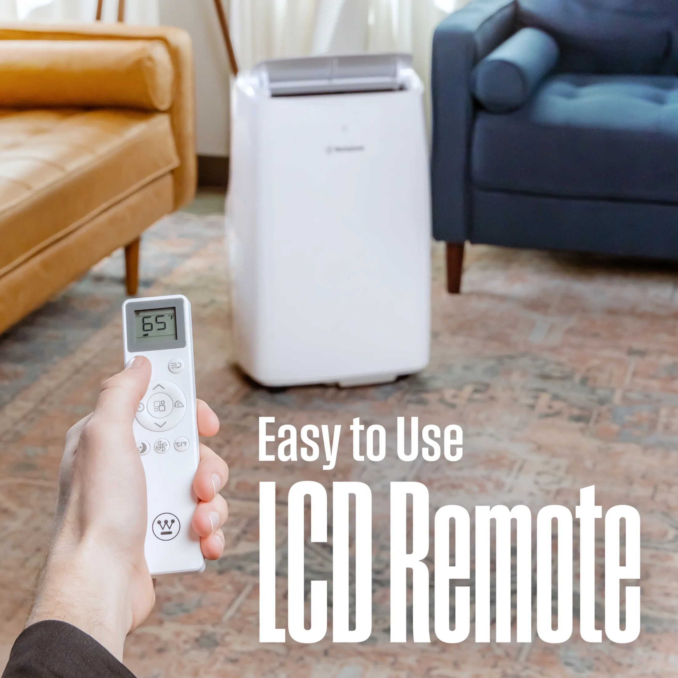 Westinghouse 12, 000 BTU Portable Air Conditioner & Dehumidifier with Remote & Smart App, up to 550 Sq Ft