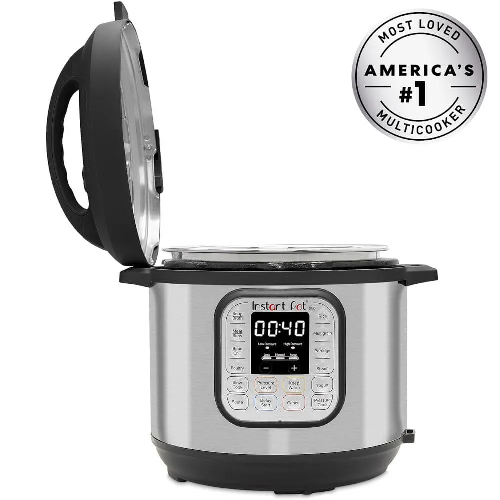 Instant Pot Duo Evo Plus 5,7 L – Autocuiseur électrique multifonction 10 en 1 en acier inoxydable (modèle 2025)