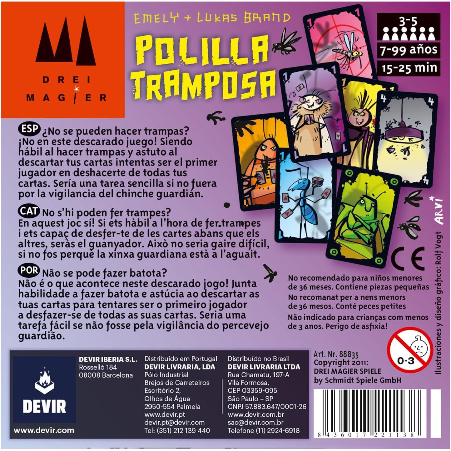 Snydespil til møll, kortspil, brætspil for børn, fest