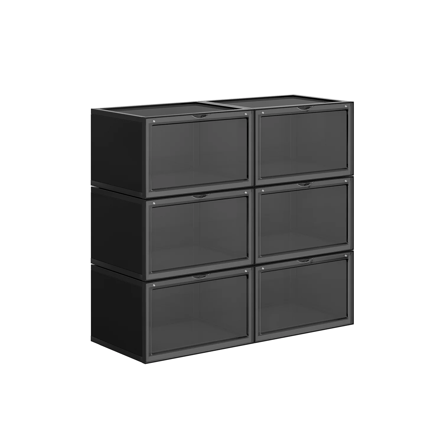 Boîtes à chaussures en plastique empilables