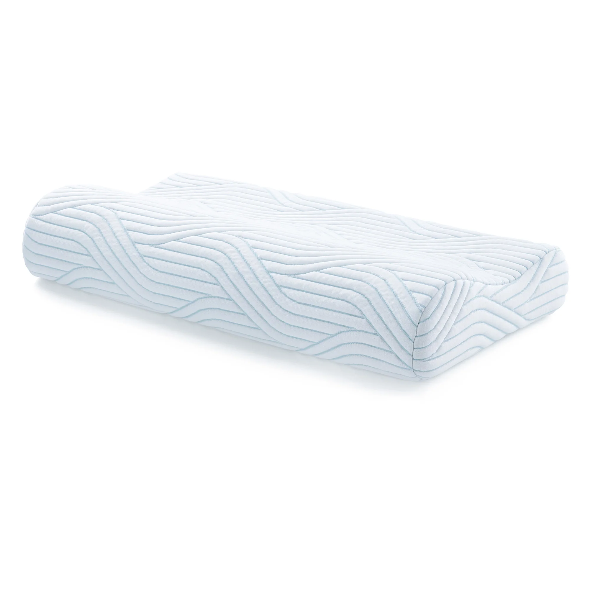 2025 TEMPUR Shape Queen-pude – Ergonomisk til nakke og skuldre – Velegnet til ryg- og sidesovere – 61 x 31 cm – Vaskbart SmartCool-betræk