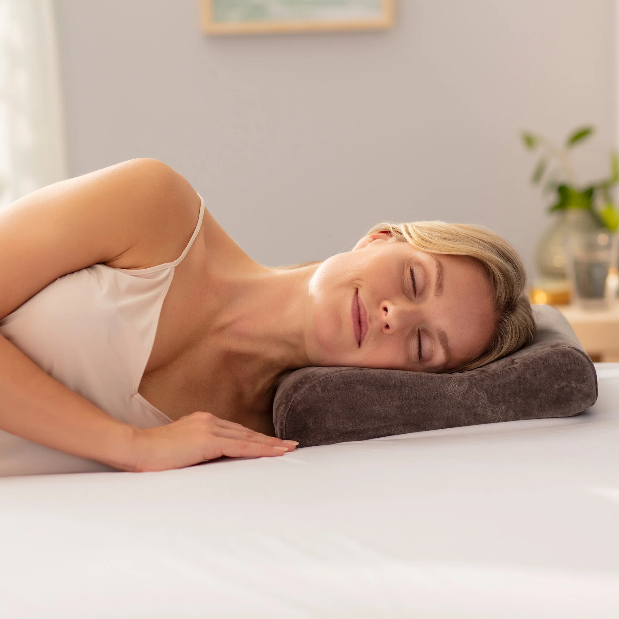 2025 TEMPUR Original Rejsepude – Ergonomisk og kompakt til rejser – Med bæretaske – 25 x 31 cm – Vaskbart stof ved 60 °C