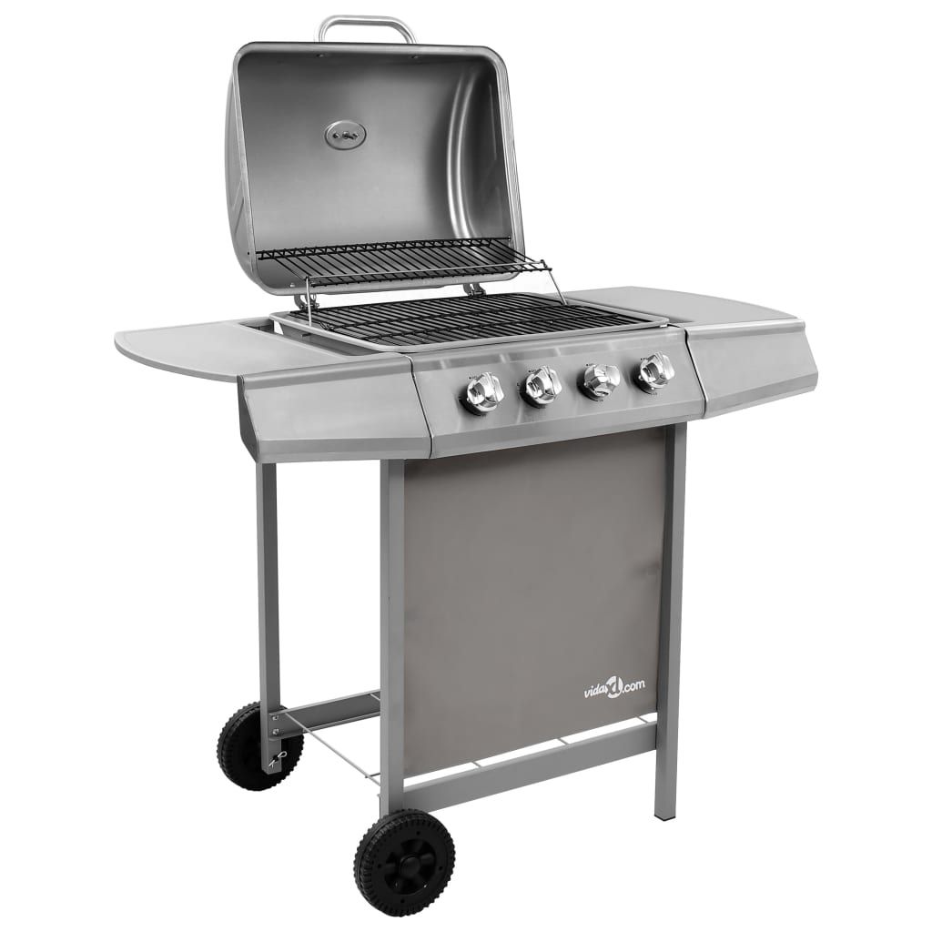 Vidaxl 4-Flammen-Gasgrill, Silber