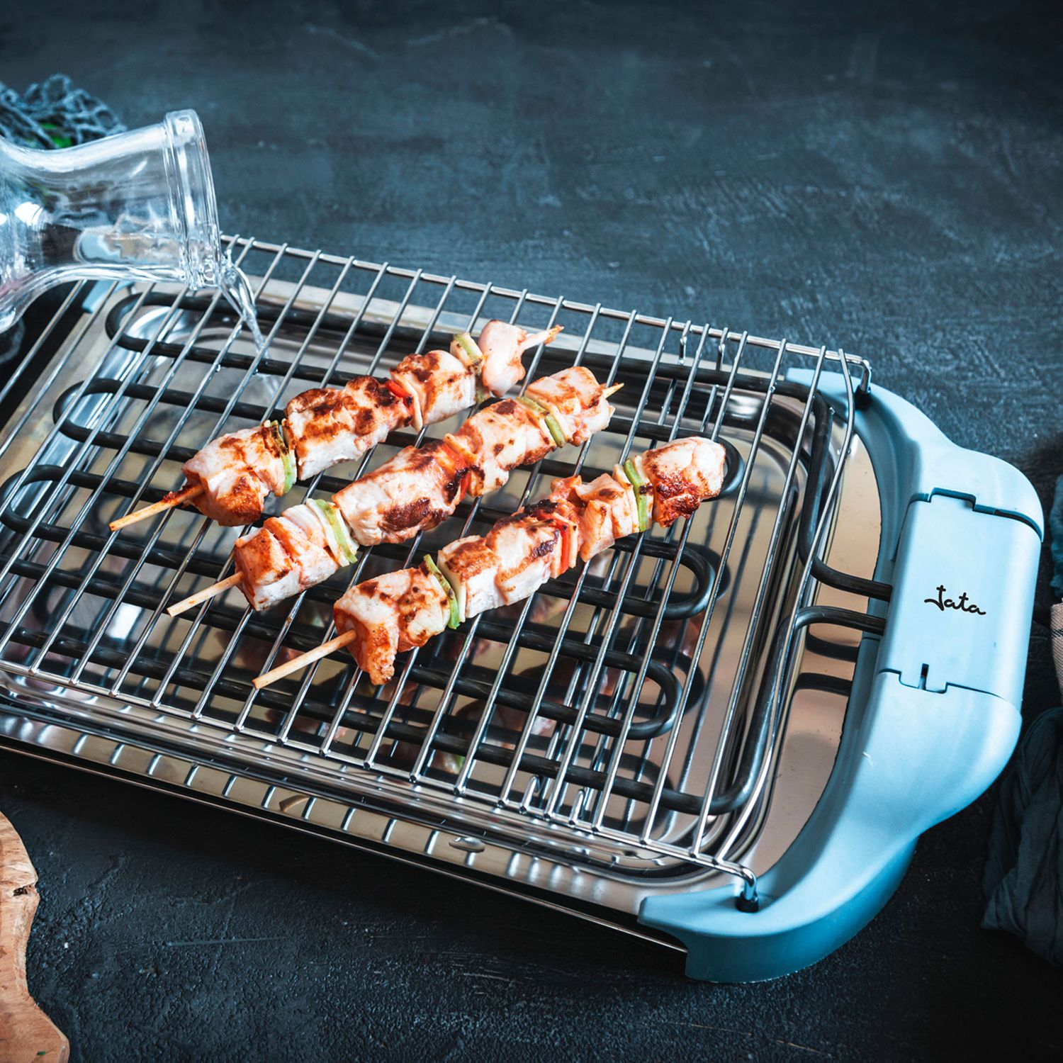 Jata BQ5101AM elektrisk grill. Sund madlavning uden røg eller lugt. Grill med 2 højder. Lavet i Spanien