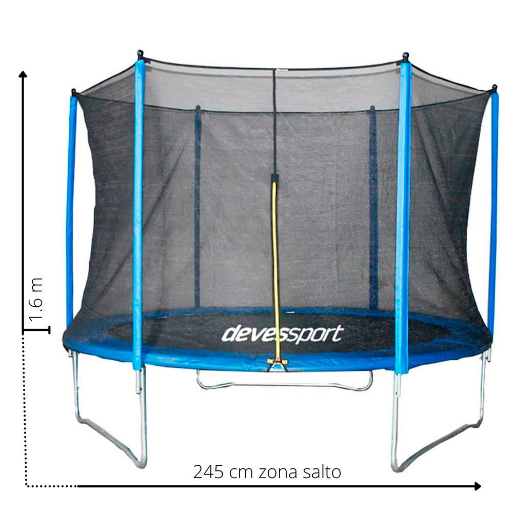 Combo Trampolinmadras 245 cm med net - Devessport