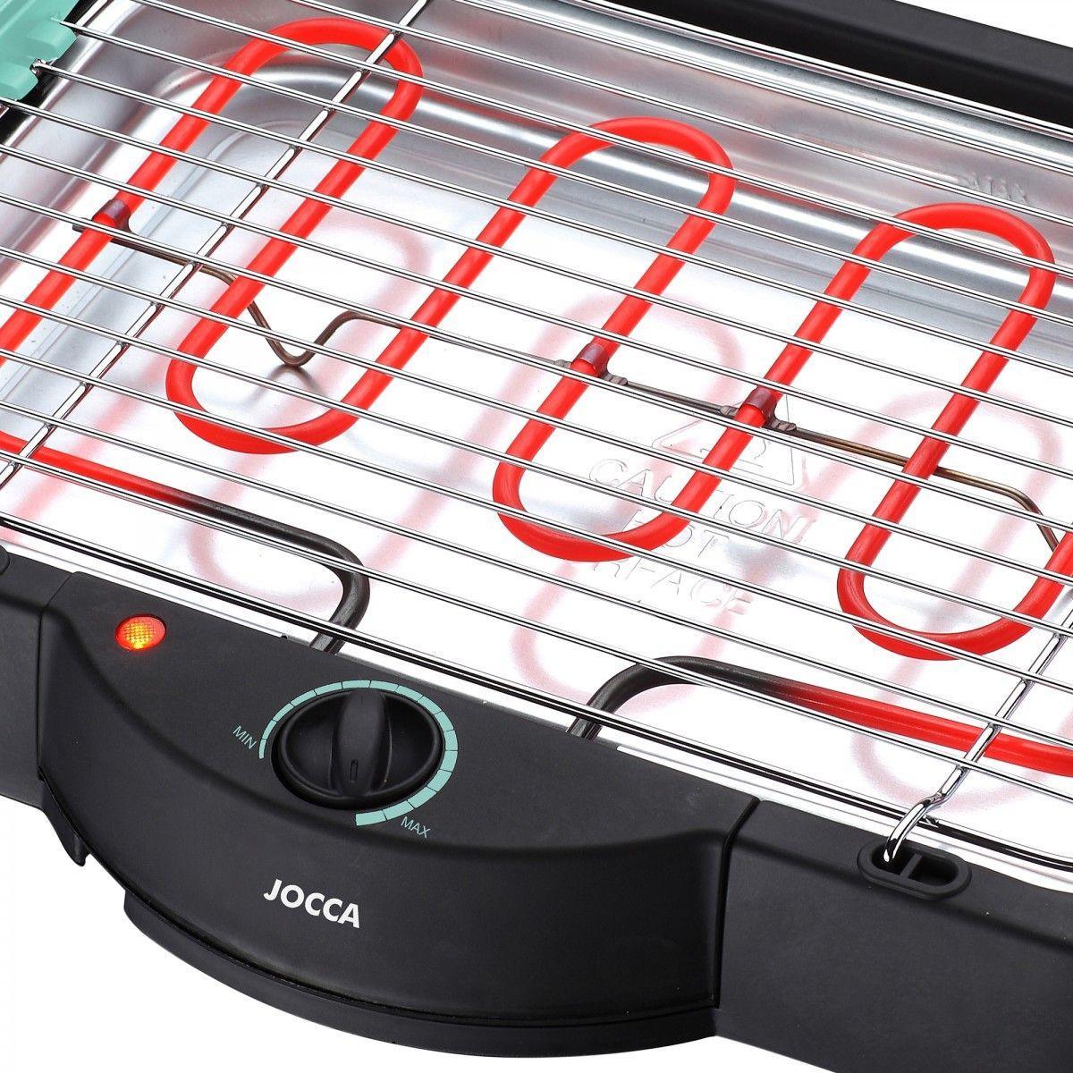 Jocca 2000w elektrisk grill med aftagelig bakke