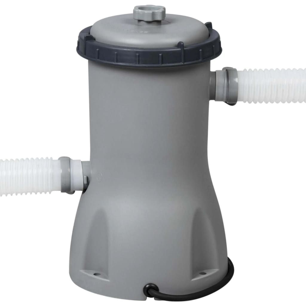 Vidaxl Abnehmbarer Pool Steel Pro Max Bestway 6473l Grau Ø366 cm