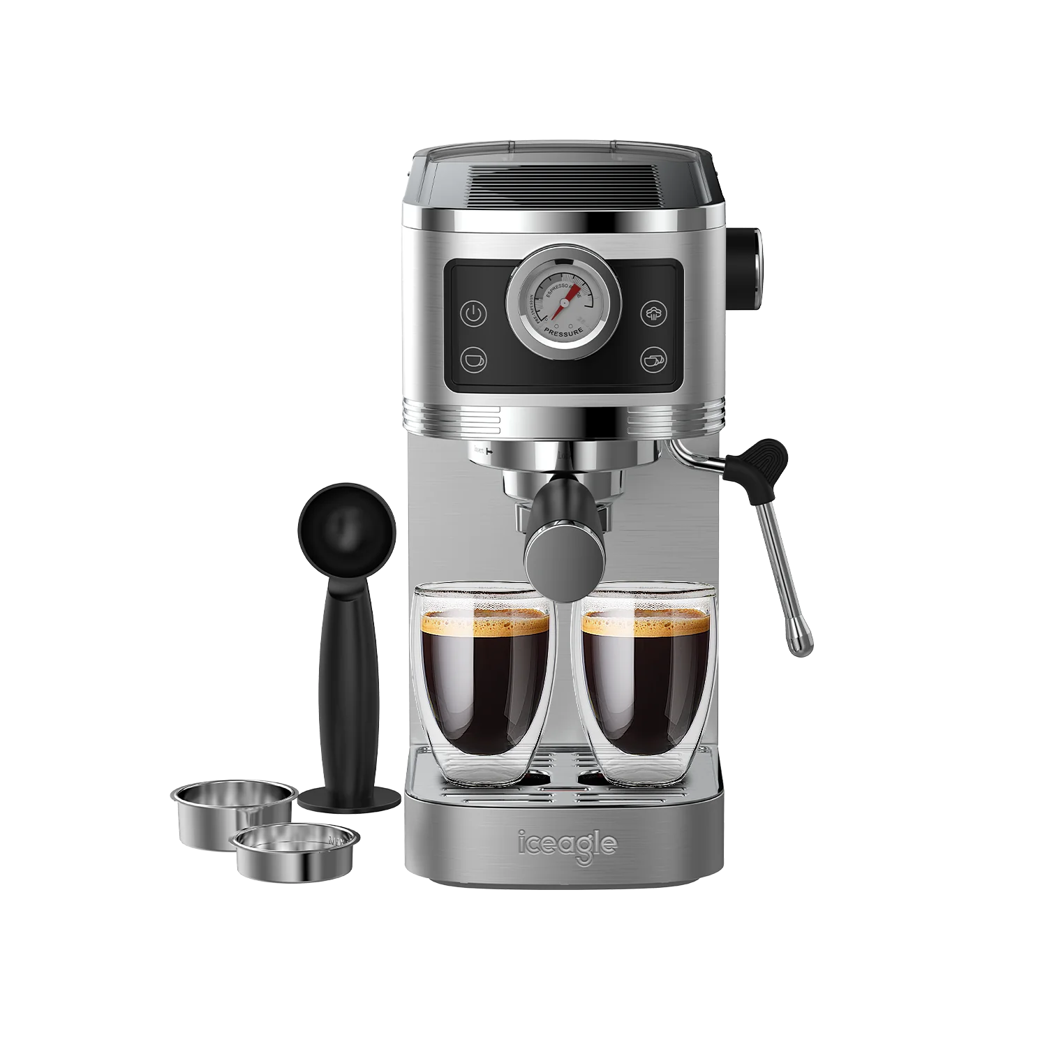 Machine à expresso Iceagle CM1660B avec buse vapeur – 1350 W (2025)