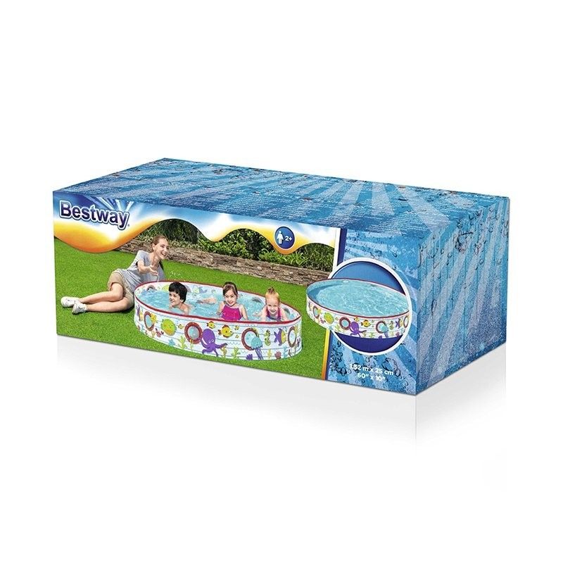 Piscine rigide pour enfants Bestway PVC Fish 152x25 cm +2 ans Jardin 55029
