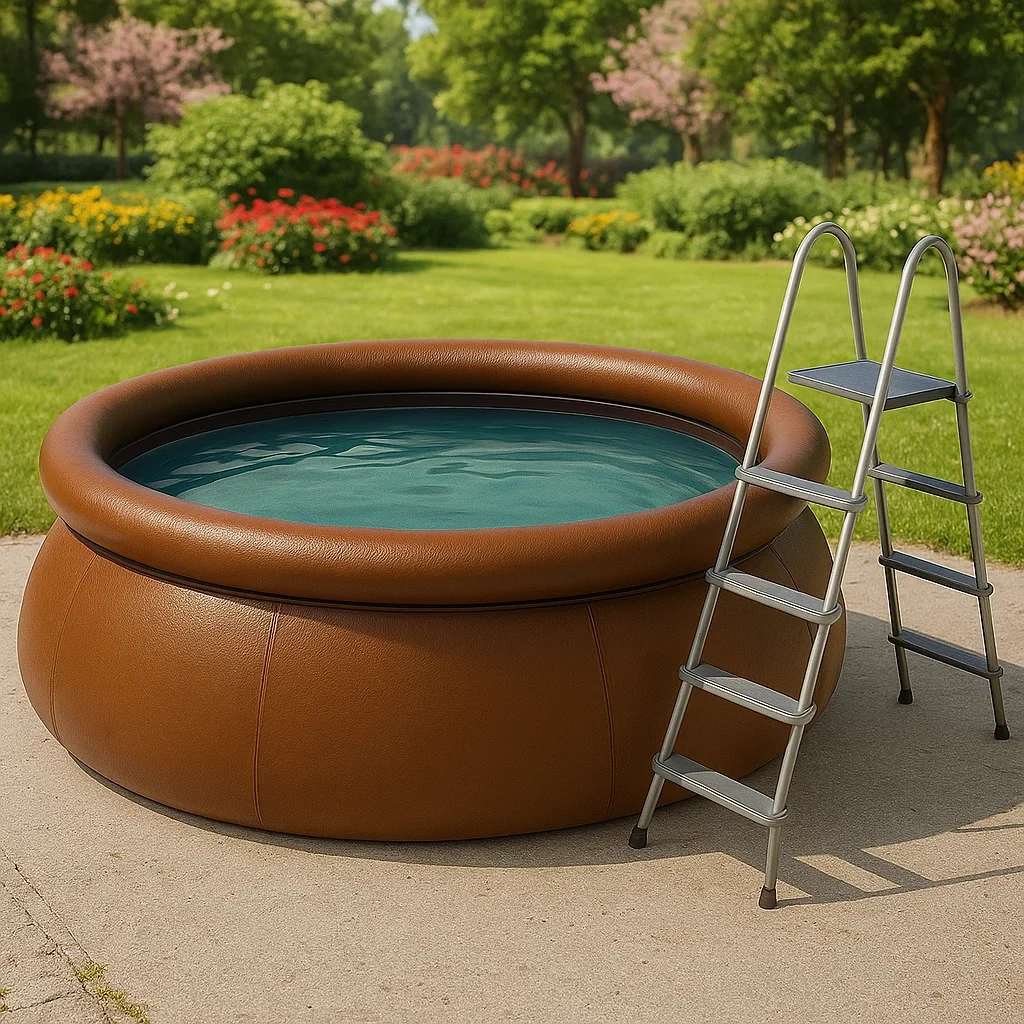 Piscine hors-sol ronde 366 x 76 cm avec pompe de filtration, marron xRXuOlDD54nO