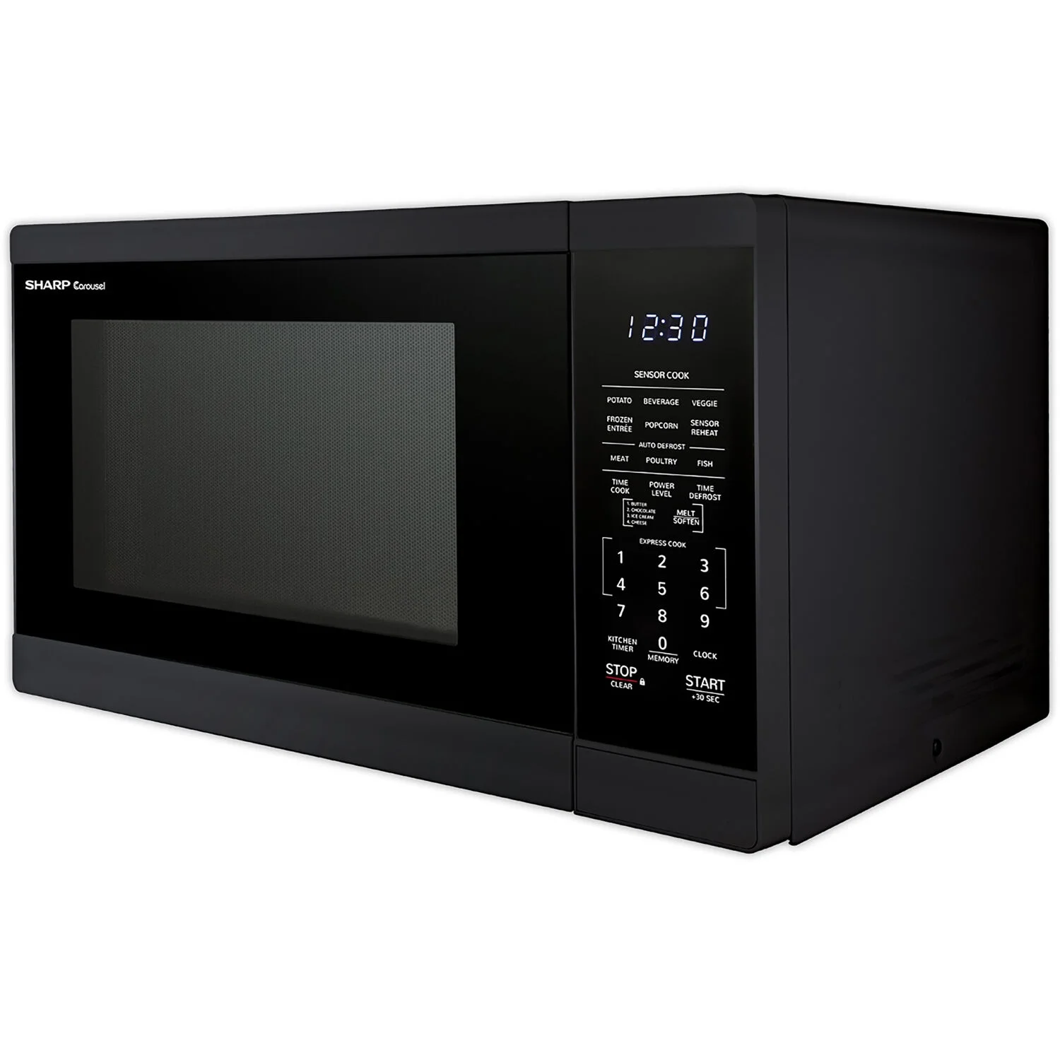 Sharp 1.4 - Cu. Ft. Countertop Microwave Oven in Black
