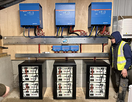 Home battery energy project