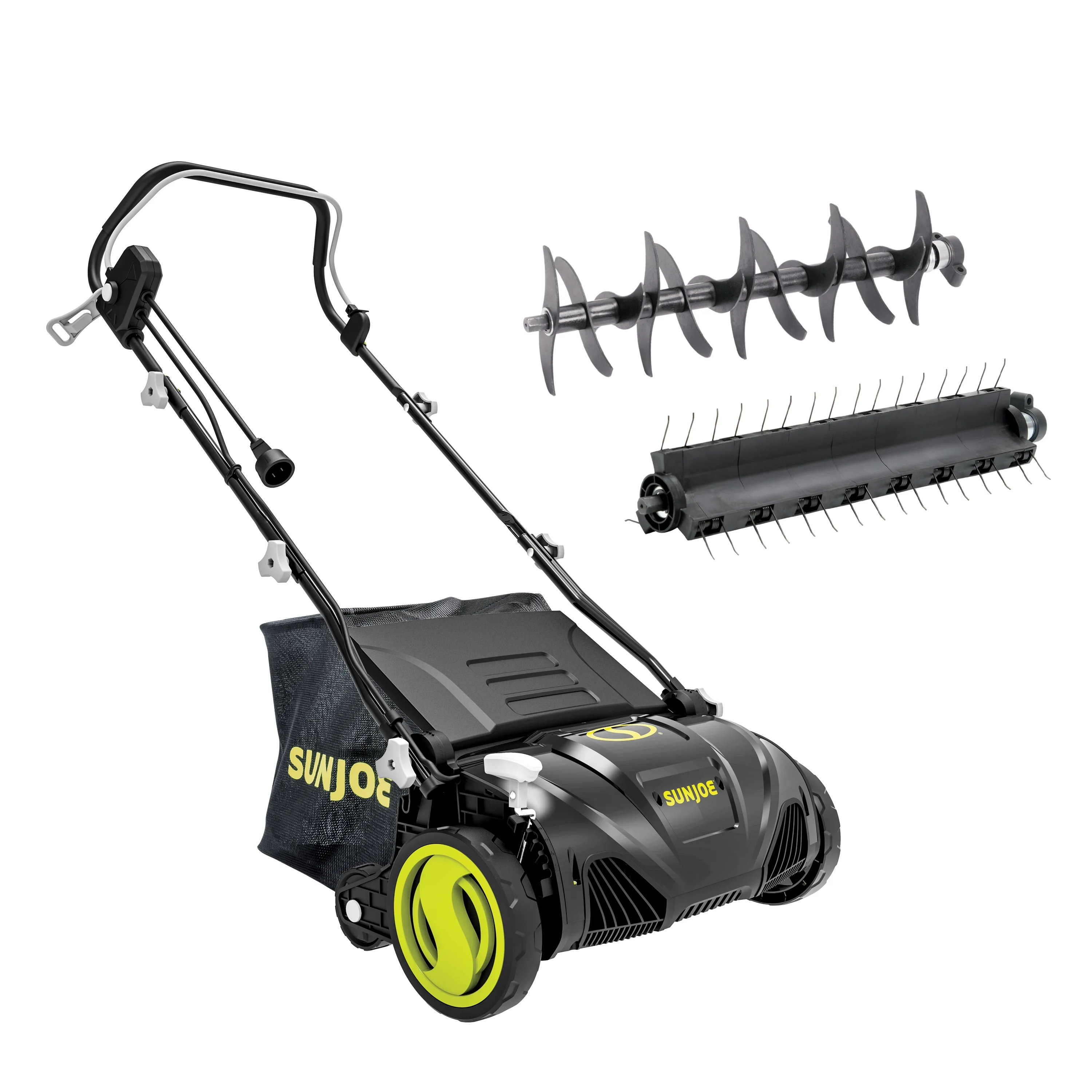 Sun Joe 15" Electric Lawn Dethatcher + Scarifier, 13 - Amp, Adjustable Height