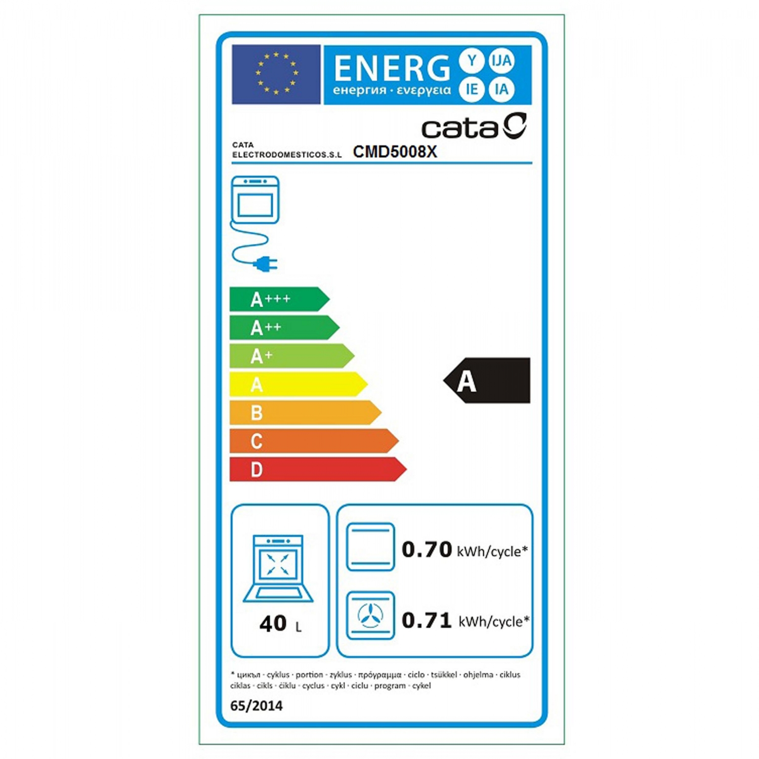 Cata CMD5008X multifunktionsovn