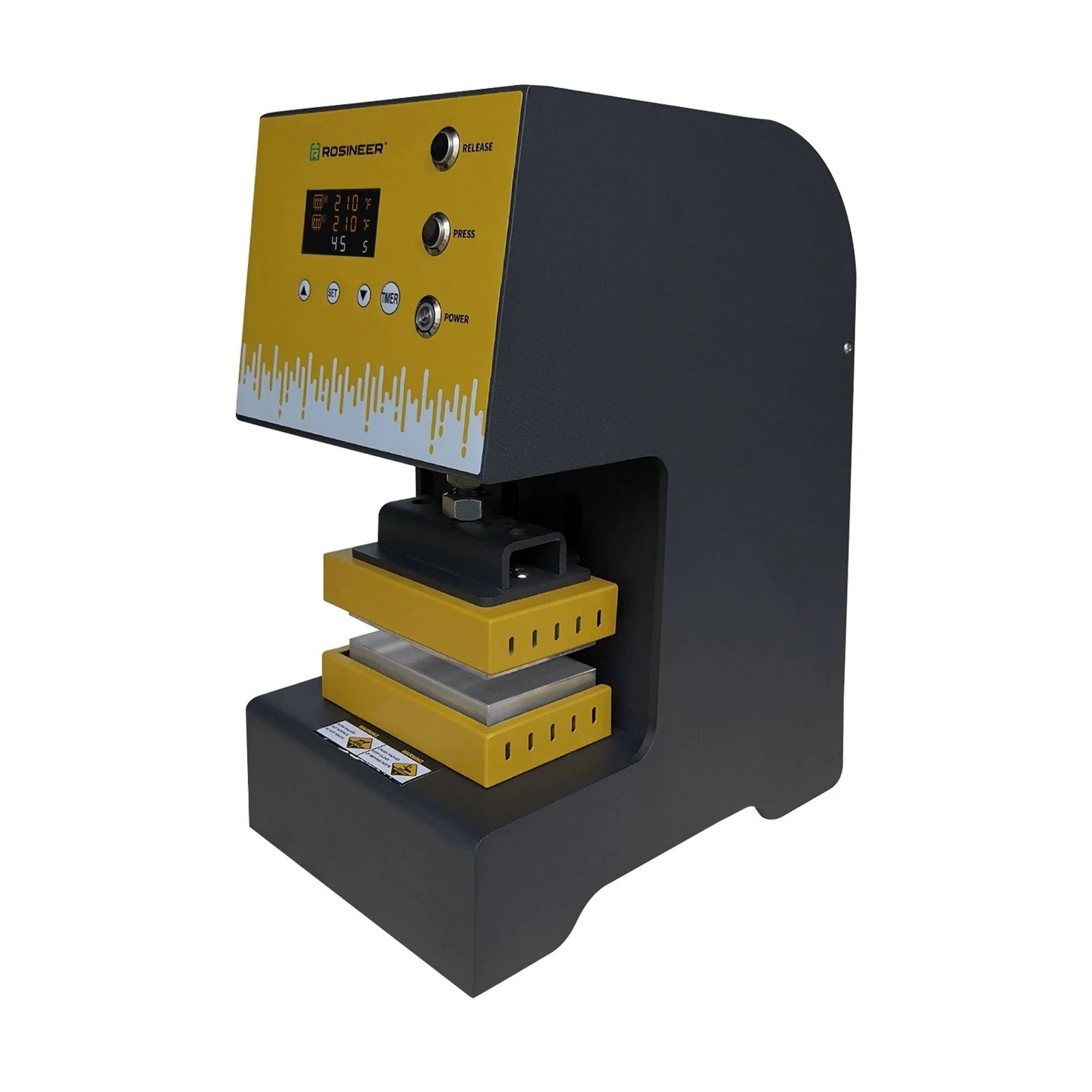 Presse hybride automatique Rosineer 2025. 4 tonnes. Plaques de 7,6 x 12,7 cm.