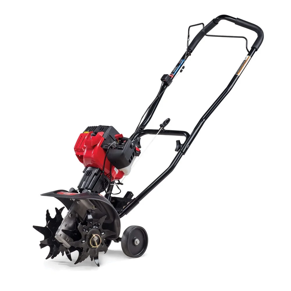 Troy - Bilt EC 2 Cycle Gas Power Walk Behind 9 in Garden Cultivator Tiller, Red
