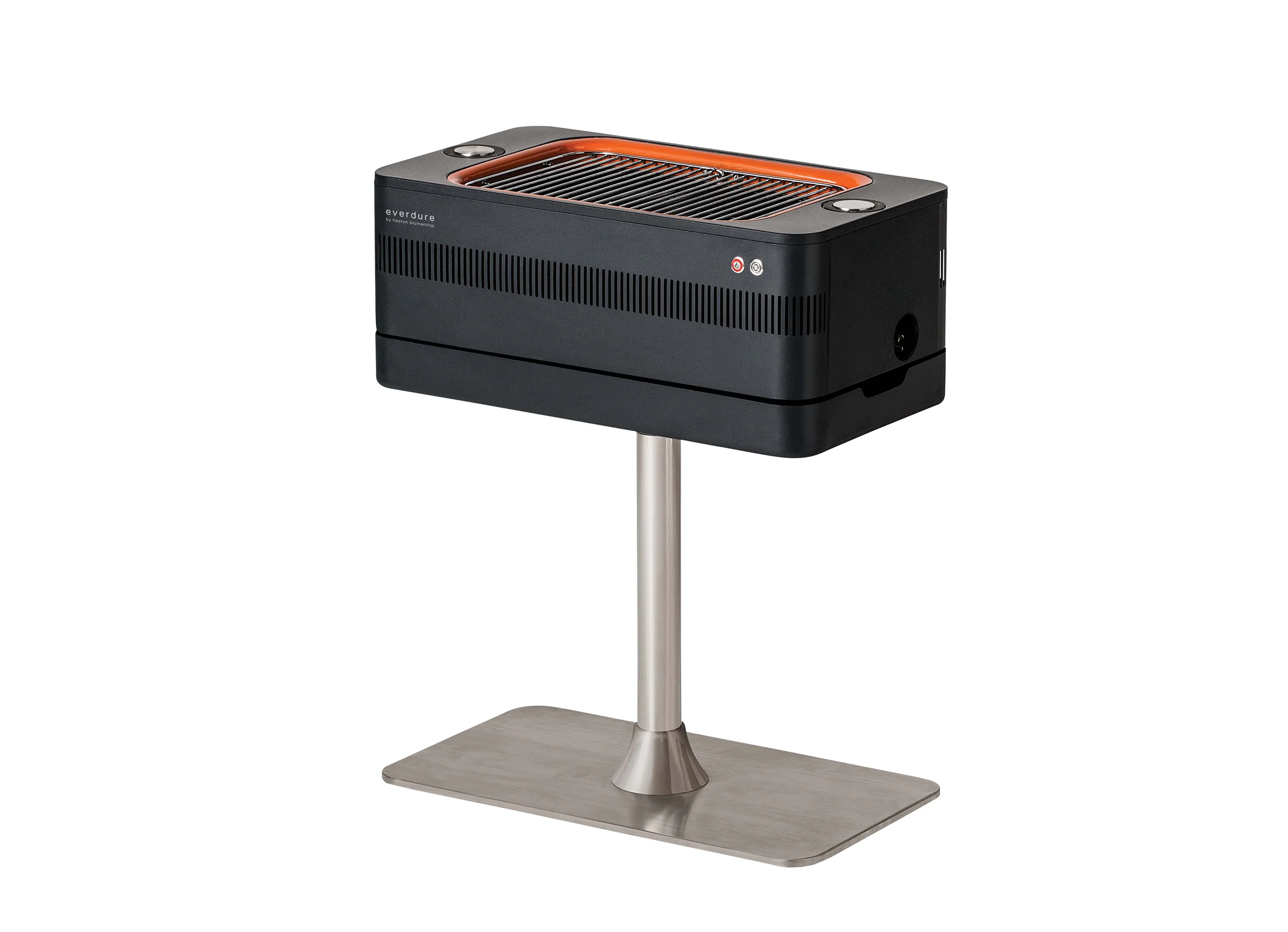 2025 Holzkohlegrill mit elektrischer Zündung – 1400 W Fast Flame Ignition™ – Inklusive Drehspieß (15 kg) und Standfuß