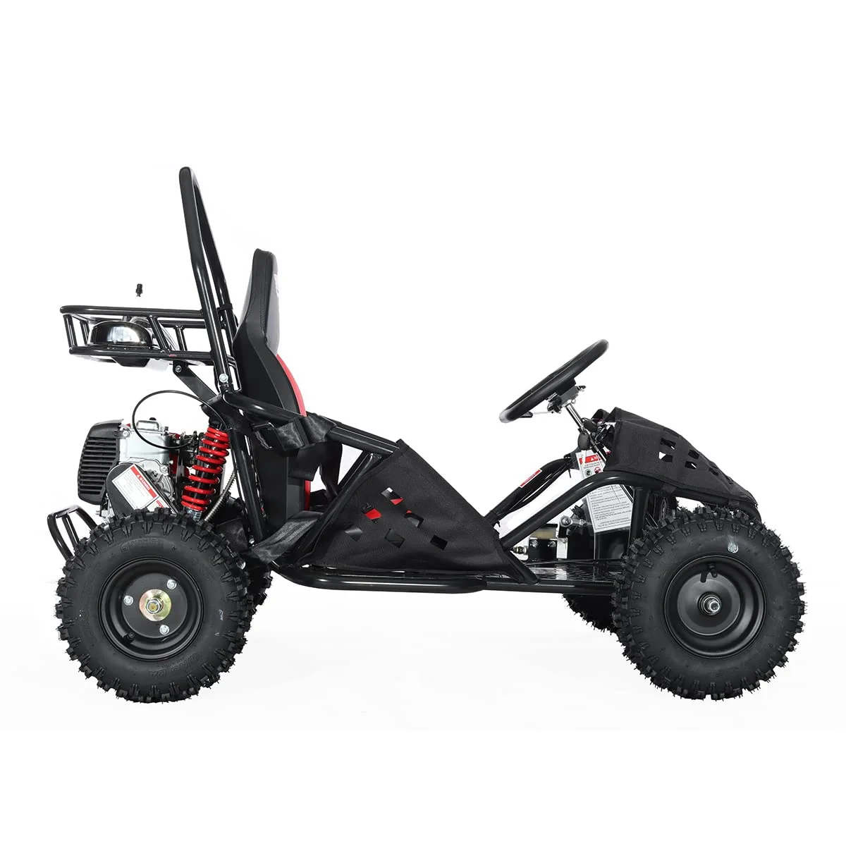 X - Pro Brand New Rover 50cc Gas Go Kart with Pull Start, Rear Disc Brake, 6" Wheels!