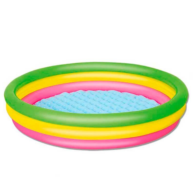 Piscine gonflable pour enfants 211 l + 2 a Tricolore Ø 152 x 30 cm