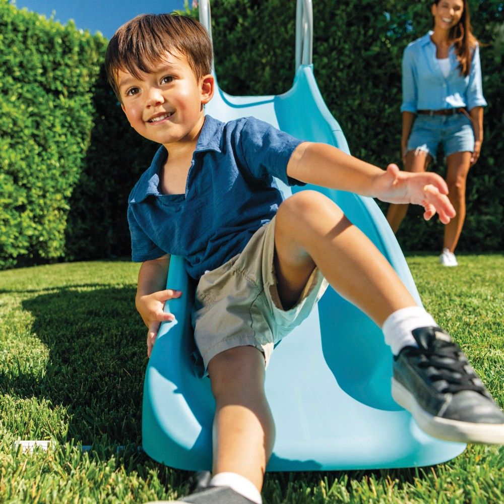 Intex Børnerutsjebane 84x196x119 cm med 2 Trin og Stålramme Velegnet til 3-10 År