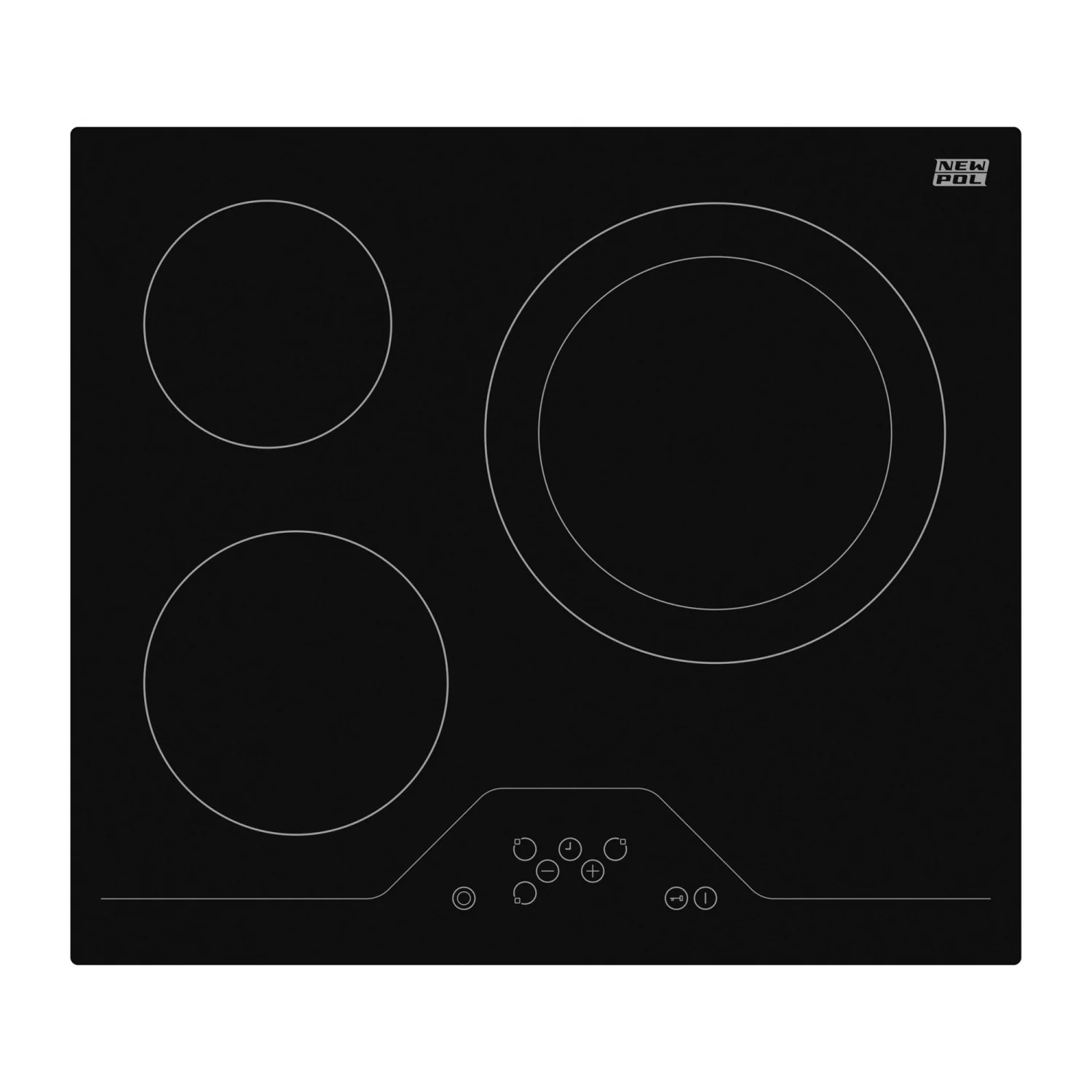 Newpol A NVH3Z8P Ovn- og keramisk kogepladesæt
