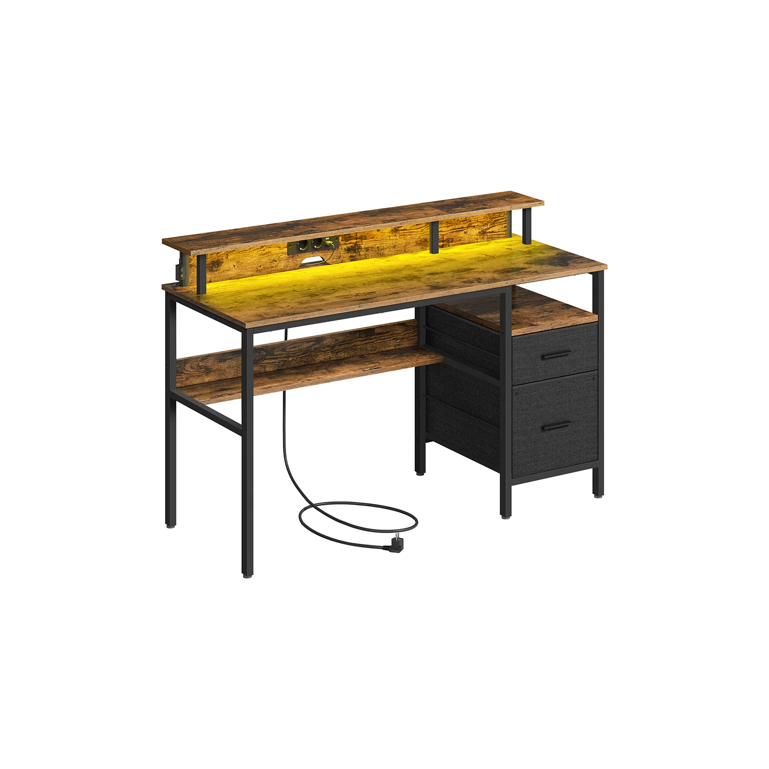 Bureau de jeu avec lumières LED