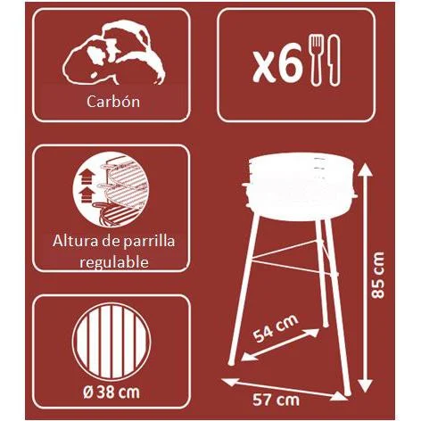 Ny Lanzarote 38 cm grill