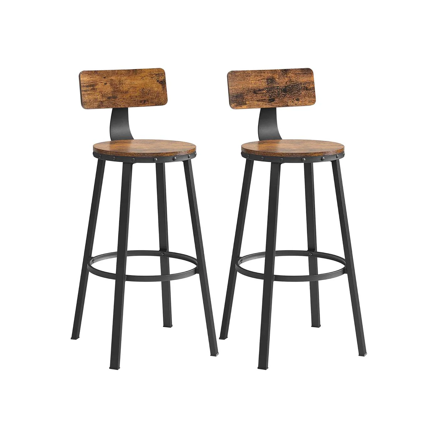 2 høje skamler i industriel stil